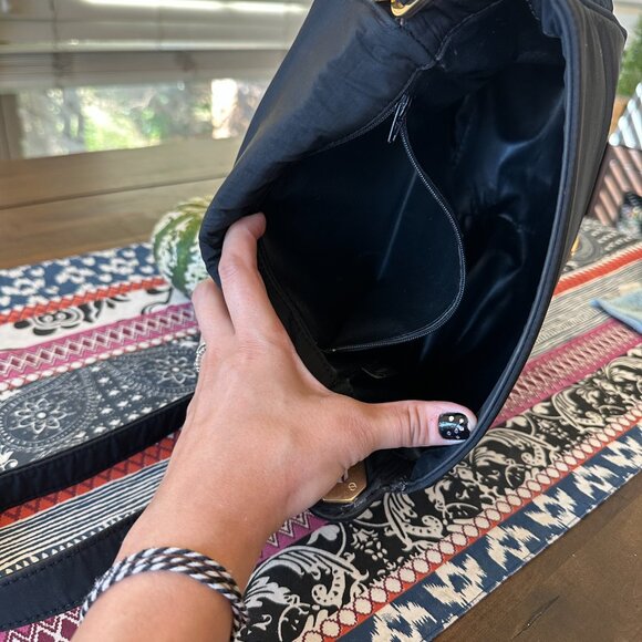 Bally Black Padded Nylon Crossbody Bag, Vintage - Picture 9 of 11